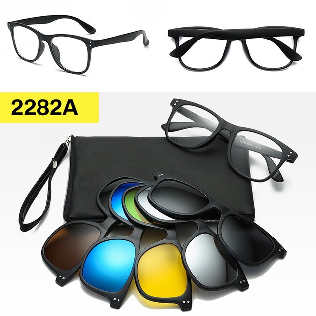 Men's eyeglass frames hot sale with magnetic sunglasses