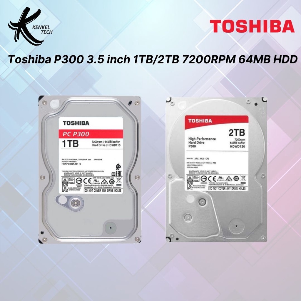 TOSHIBA HDD 3.5インチ SATA 1TB 7200RPM - タブレット