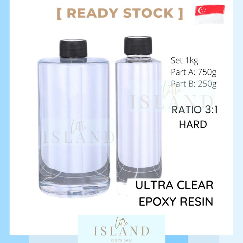 Clear hard store setting resin