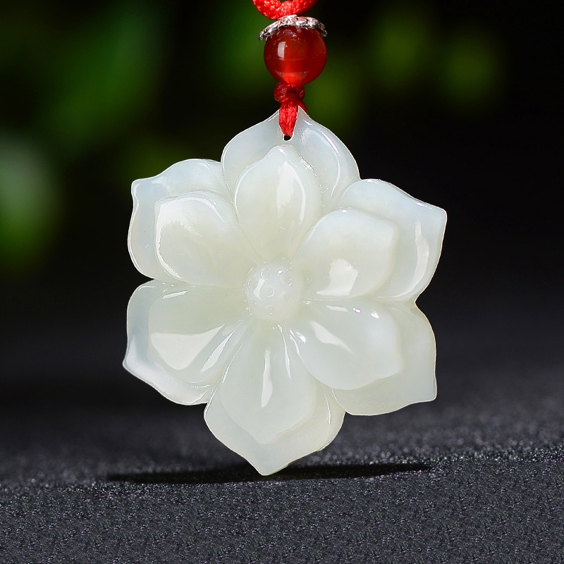 White jade clearance buddha pendant