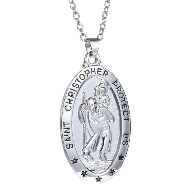 Real silver hot sale st christopher