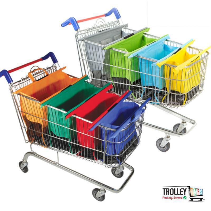 Reusable Grocery Shopping Trolley Bags Original Set of 4