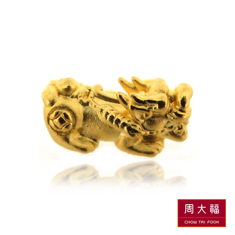 CHOW TAI FOOK 999 Pure Gold Pendant Pi Xiu R22828