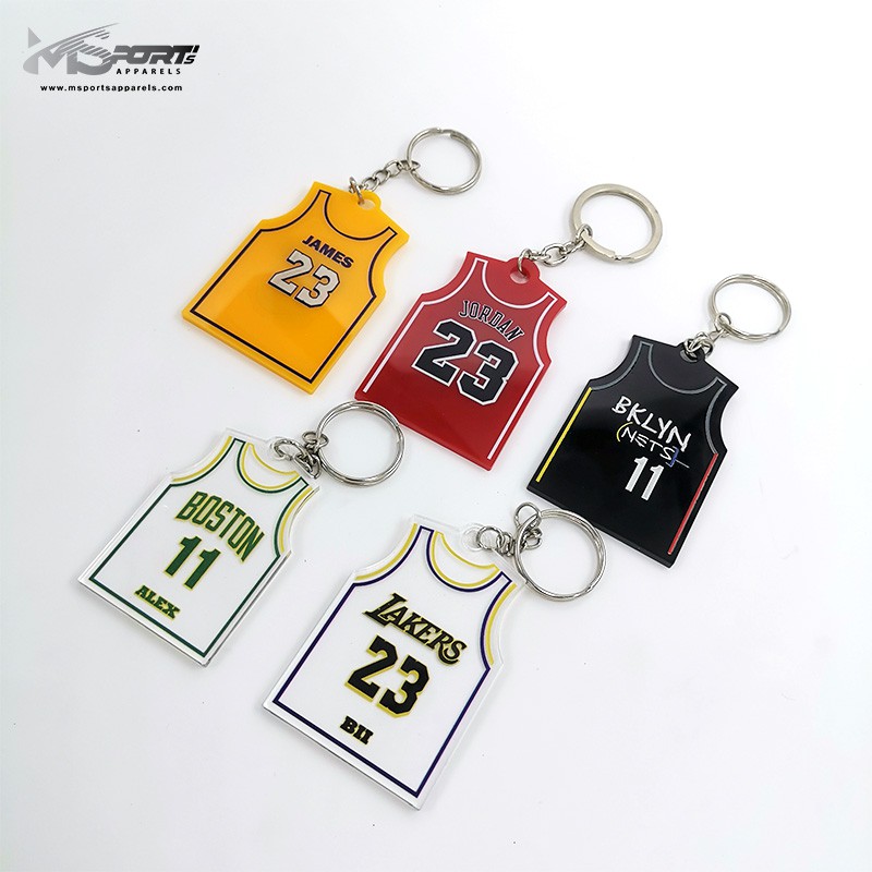 Jersey Keychain Team Jersey Keychain Customizable 