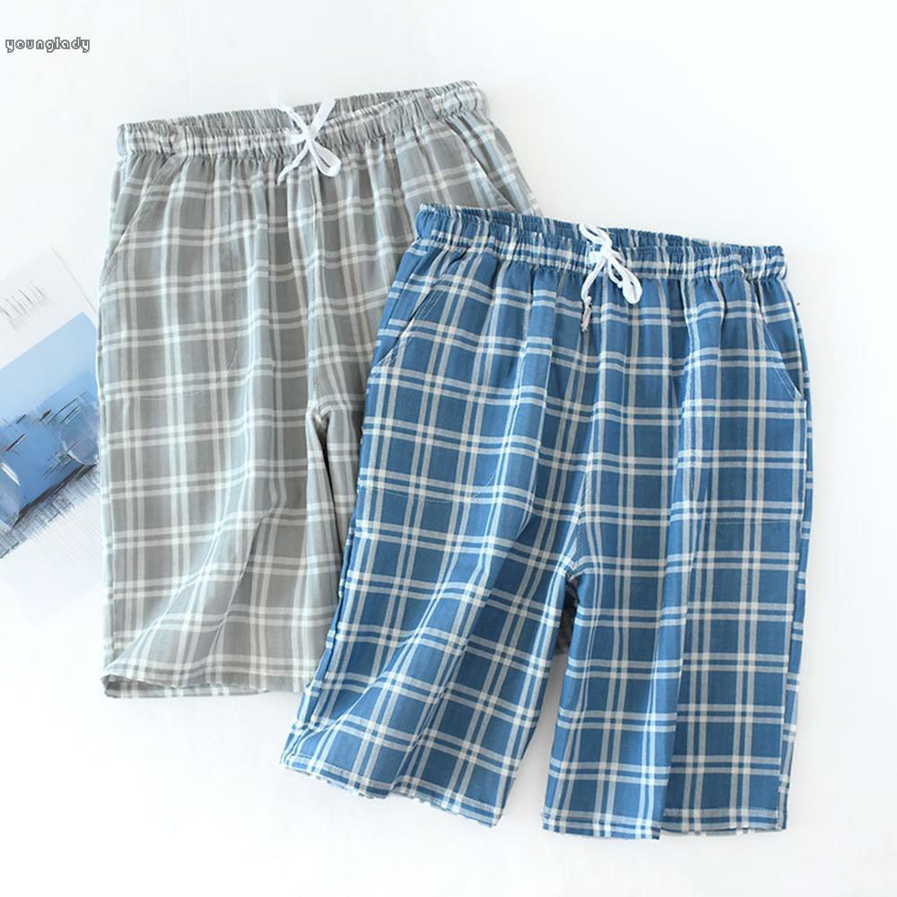 Mens blue hot sale plaid shorts