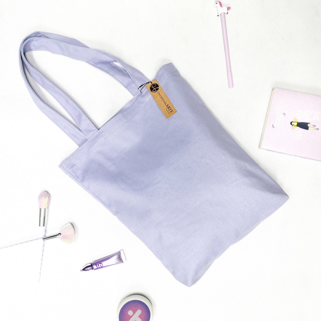 Purple canvas clearance bag