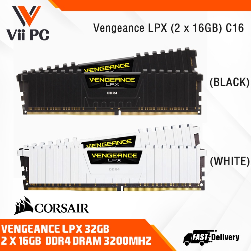 Corsair Vengeance LPX 32GB (2x16GB) DDR4 3200MHz C16 - Black : :  Elektronik