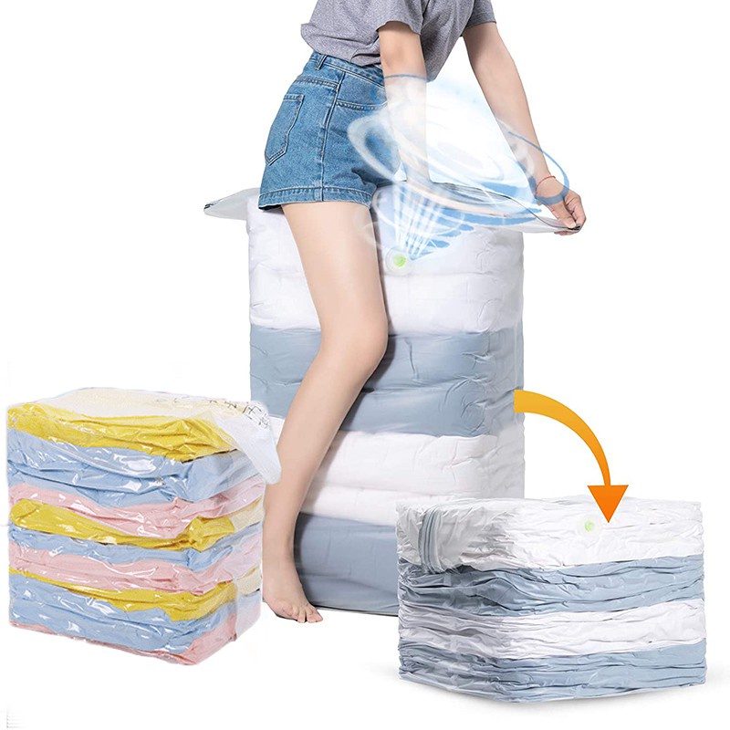 Jumbo Vacuum Storage Bags For Clothes, Comforters, And Blankets - Space  Saving And Easy To Use With Hand Pump - Temu