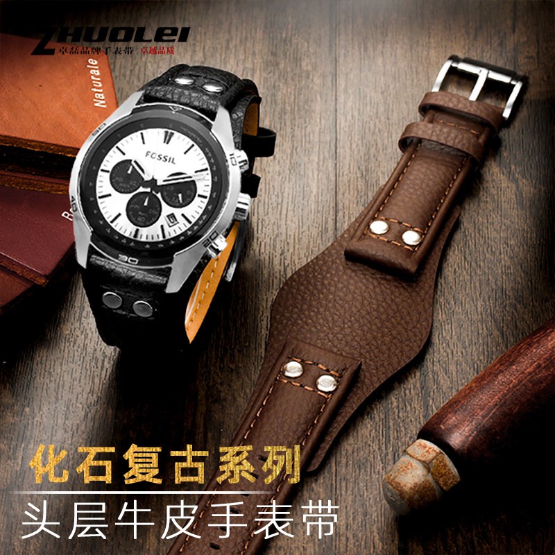 Ready Stock Leather watch strap FOSSIL fossil CH2564 CH2565 CH2891CH3051 male watch strap Shopee Singapore