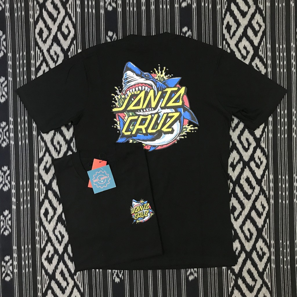 Premium SANTA CRUZ SHARK T Shirt With FREE STICKER Shopee Singapore