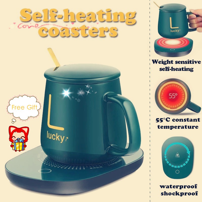 350ML Beverage Warmer Heating Pad Intelligent 55 degree celsius Constant  Warm USB Powered Coffee Mug Electric Warmer for Desk 5V