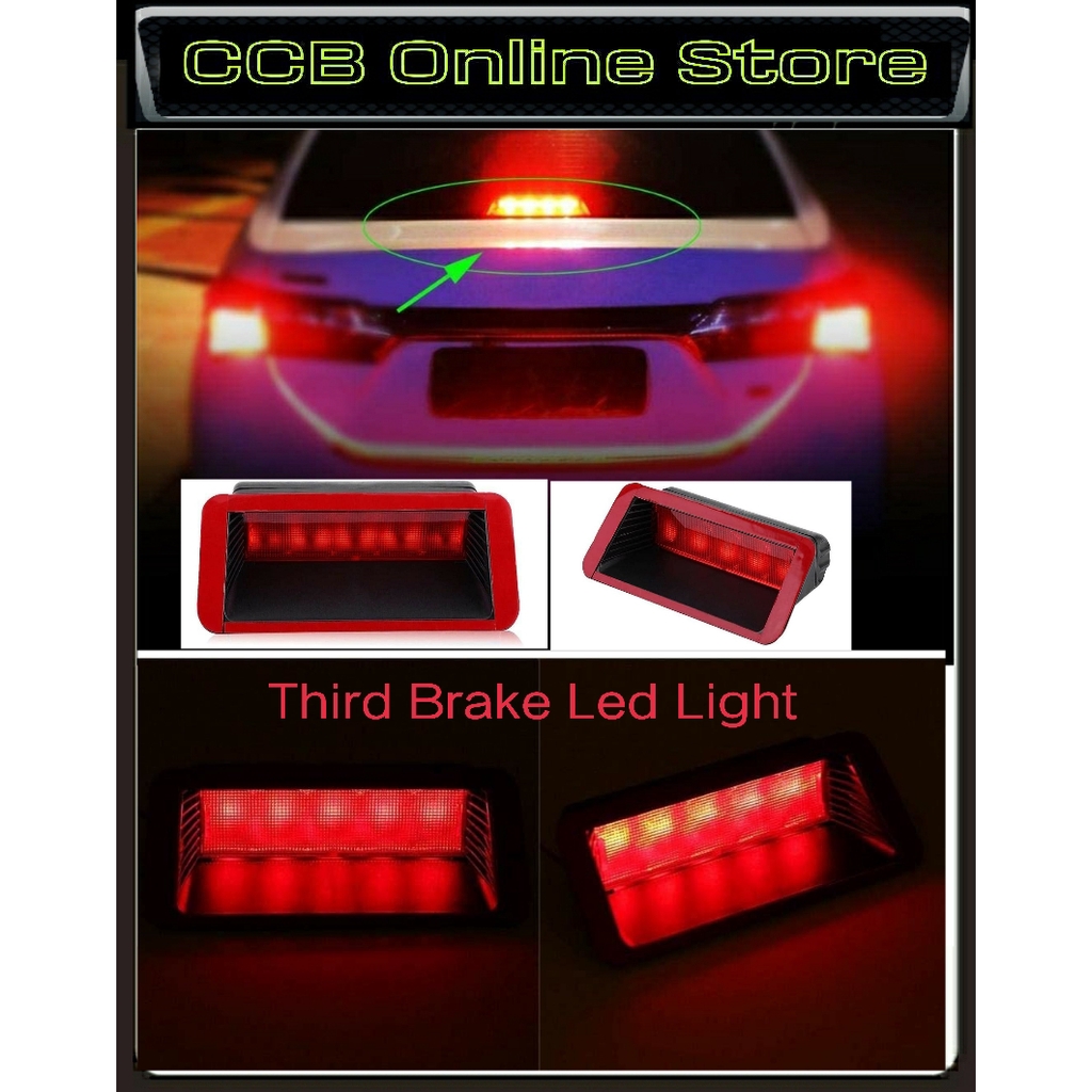 LED 3rd Third Brake Light 12V Universal High Mount Brake Stop Tail