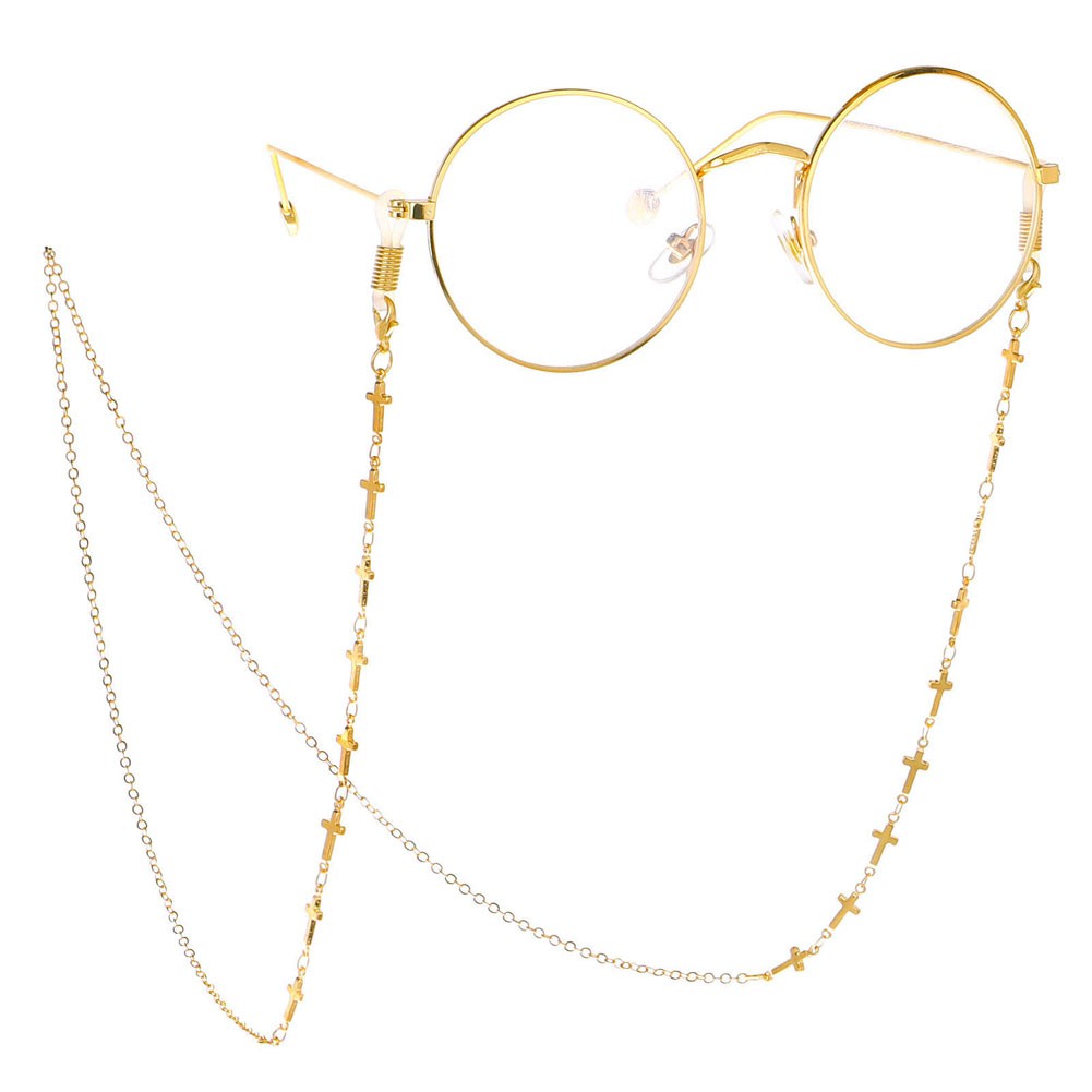 Gold glasses clearance chain