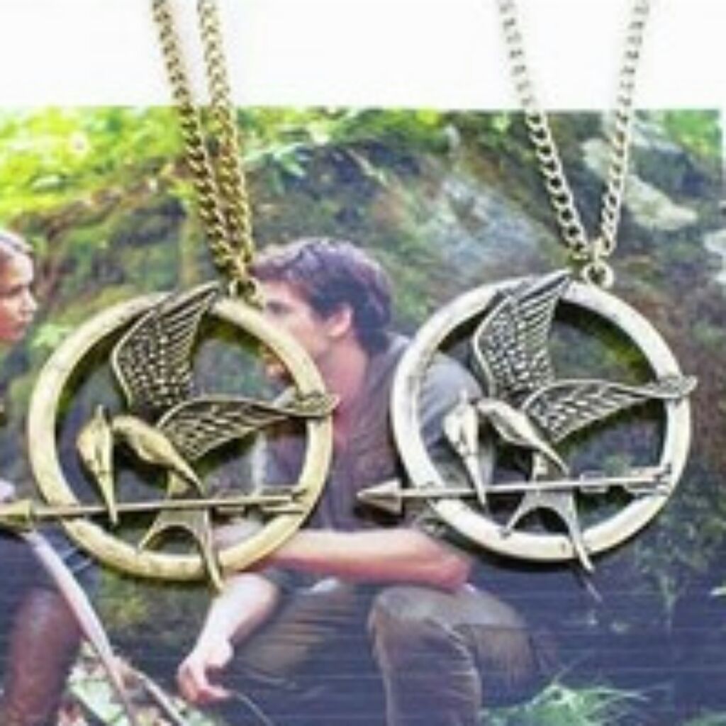 Necklace HUNGER GAMES with Mocking Jay pendant