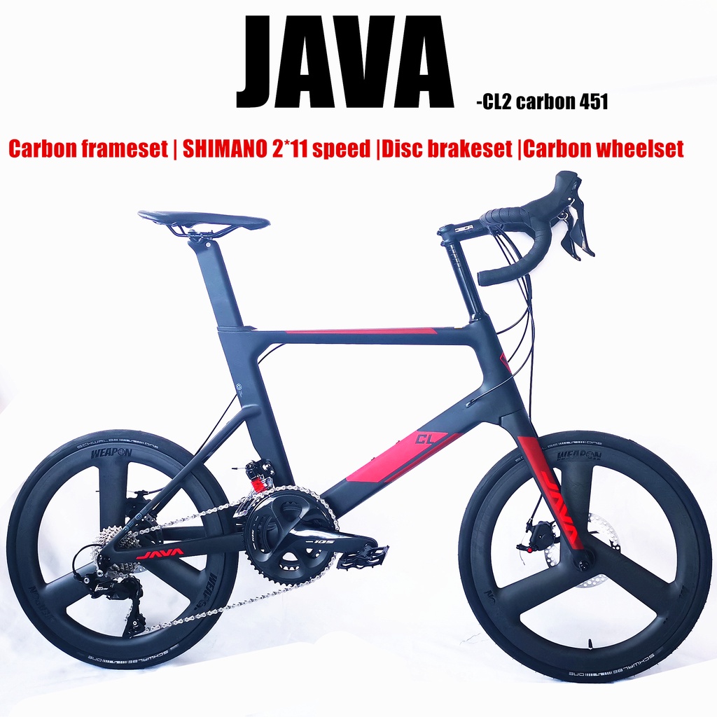 JAVA mini velo for adult carbon frameset 20 wheel shimano