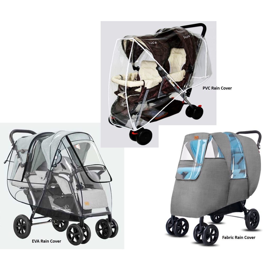 Tandem stroller shop rain cover