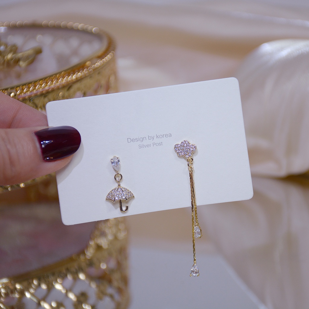 Silver post earrings deals korea