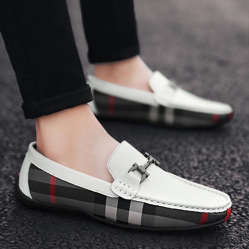 Genuine leather loafers for on sale men