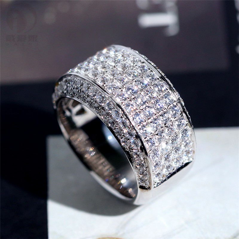 Full diamond 2025 wedding band