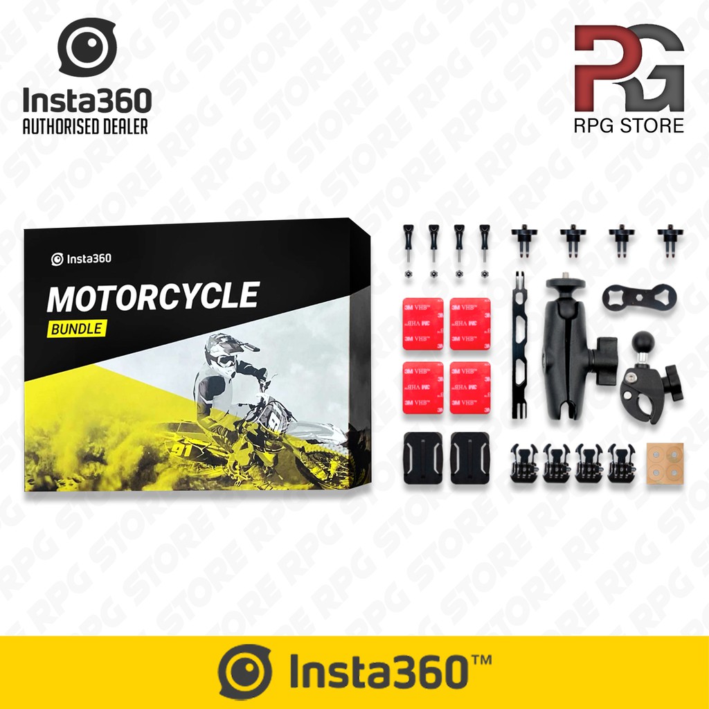 NEW VERSION) - Insta360 Motorcycle Mount Bundle Kit V2 | Shopee