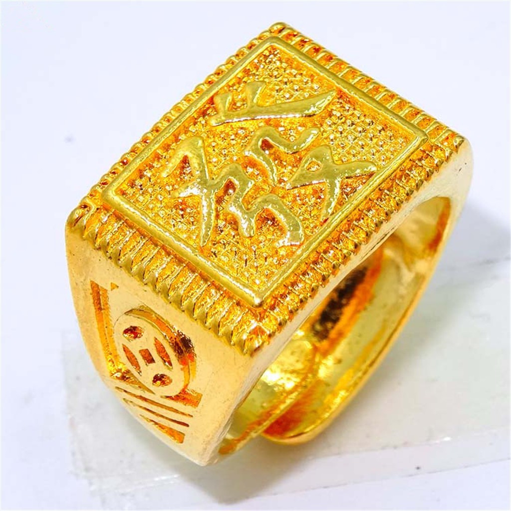 Gents gold store ring photos