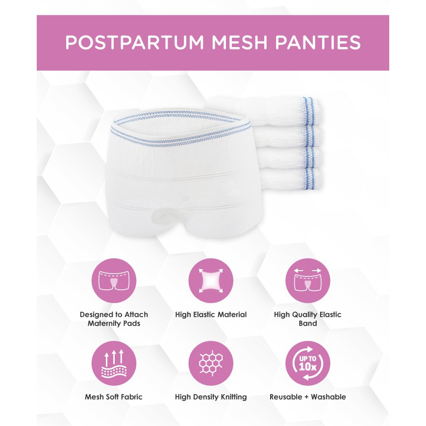 Mesh Underwear, Mesh Panties for Postpartum