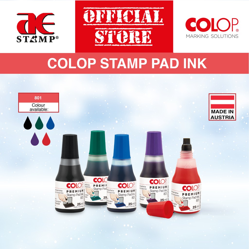 Ink Pad Refill for 25mm Self Inking Stampers Choose Colour