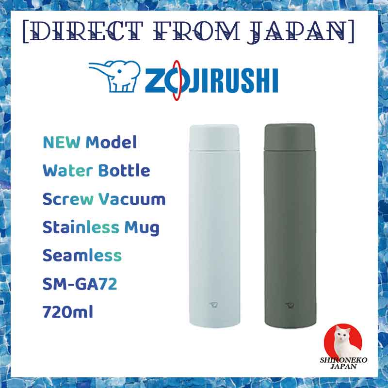 Zojirushi Water Bottle Screw Stainless Steel Mug Seamless Direct
