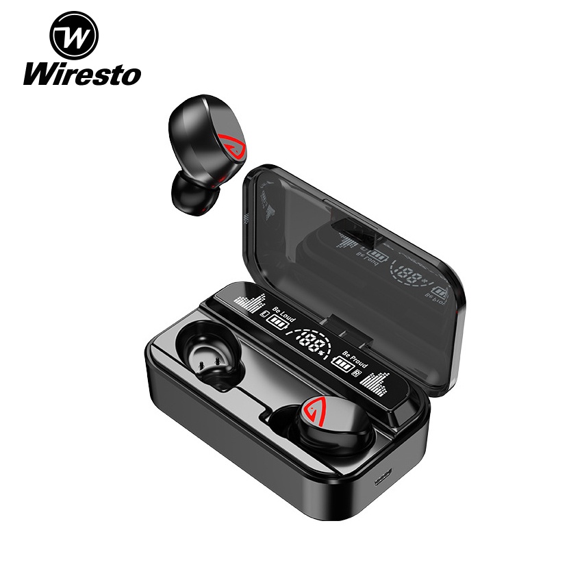 Wiresto true wireless online earbuds mini bluetooth 5.0