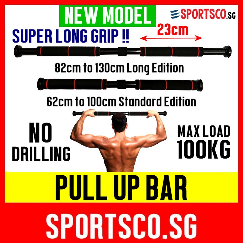 SPORTSCO Doorway Pull Up Bar Chin Up Bar Super Long Foam