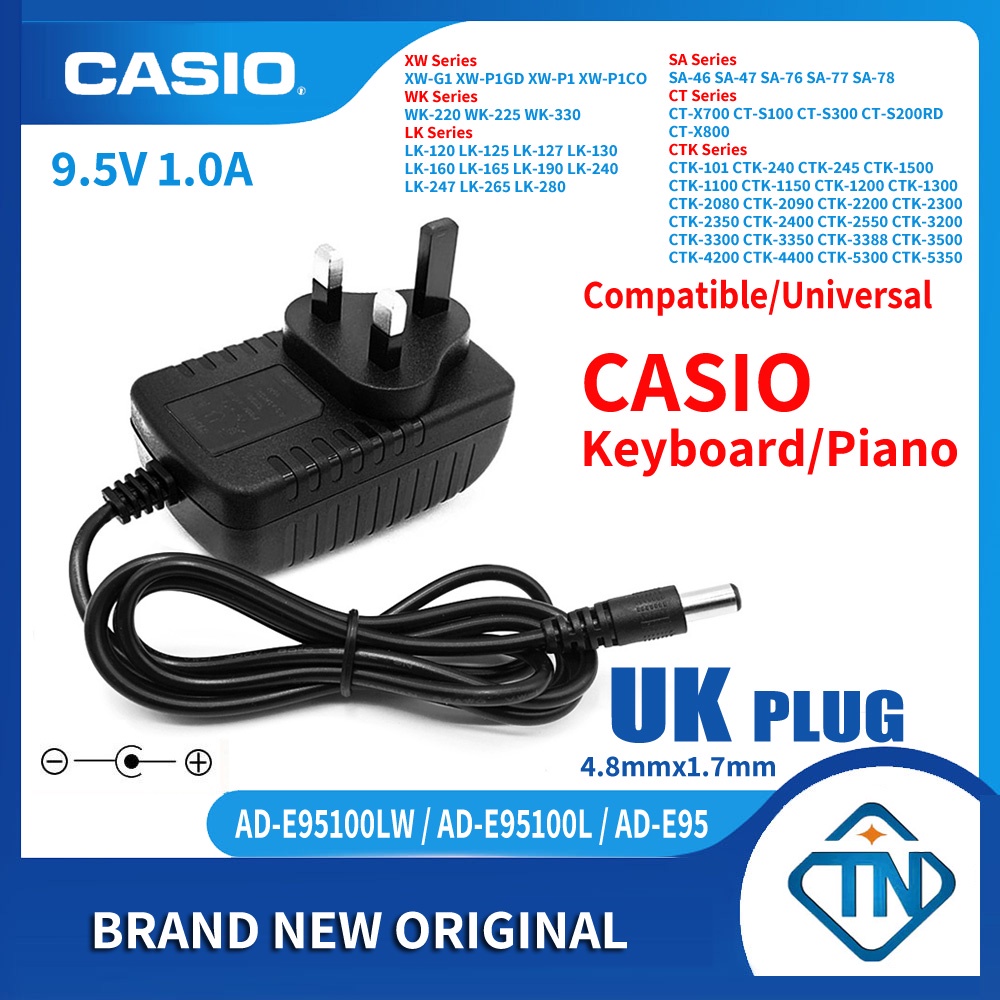 Chargeur 9V pour Transfo Casio AD-E95100L