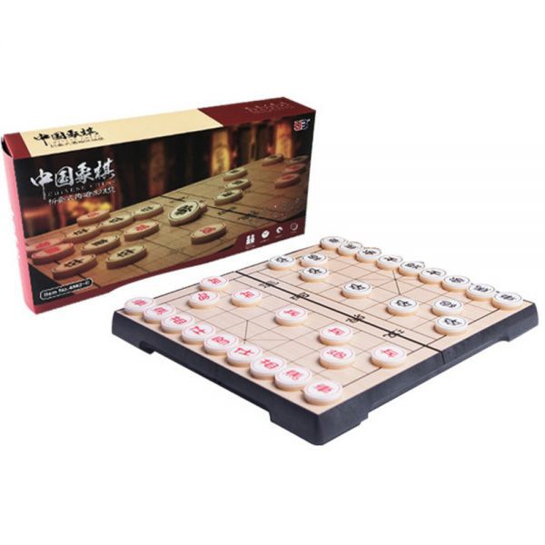 Portable Xiangqi Chinese Chess Set Magnetic Foldable Board Game 25