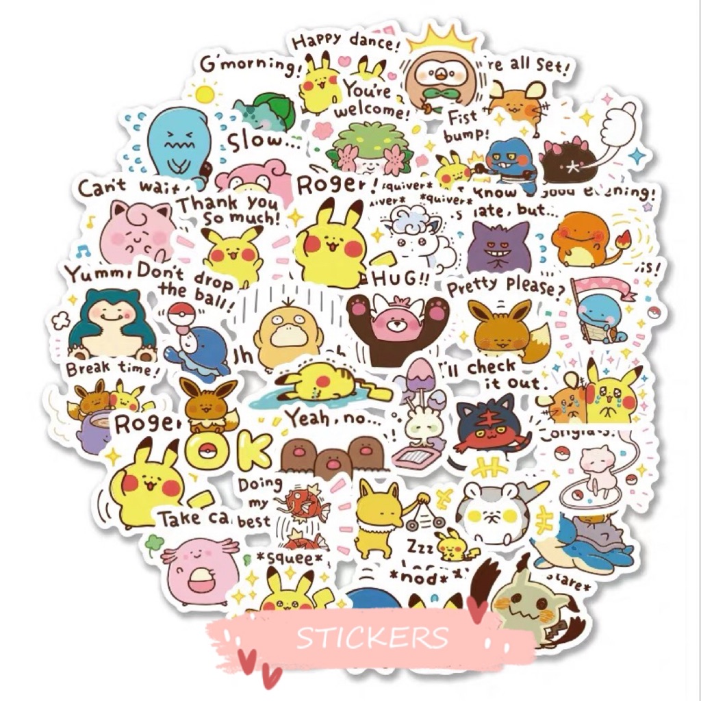 Cute Pokemon Stickers / Pokemon Sticker Pack 