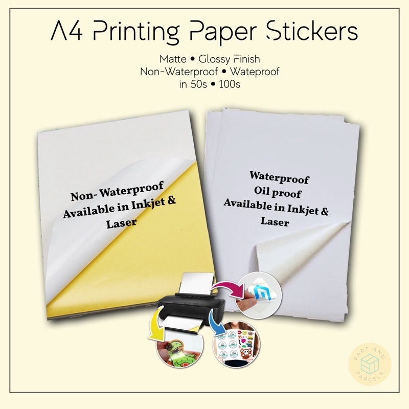 Clear Sticker Printing - Gloss or Matte Finish Options