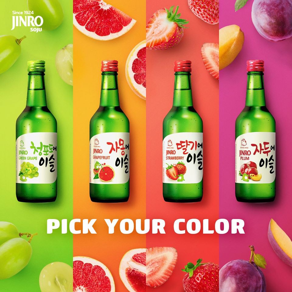 ONE SHOT Korean Soju Bundle of 6 (Assorted Flavours) 360ml x 6