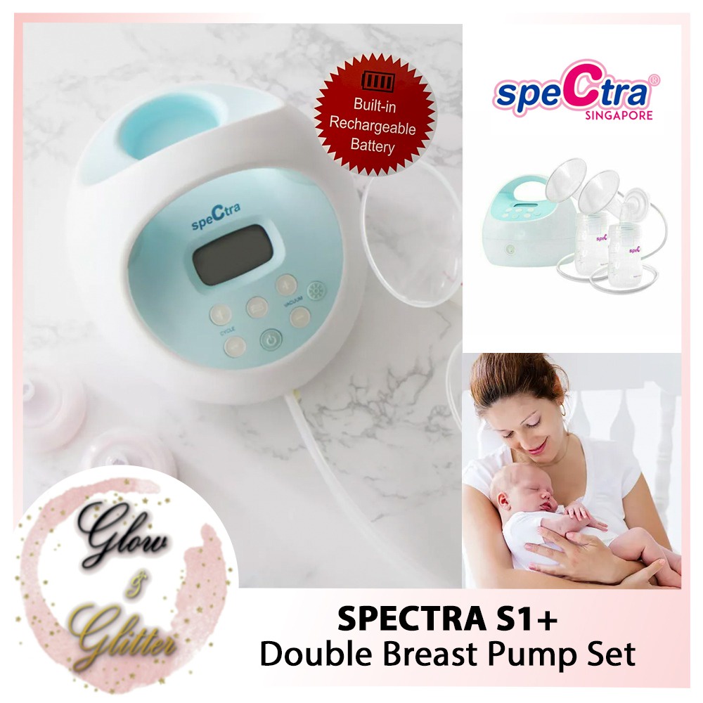 Spectra S1 Plus Rechargeable Breast Pump Premier Bundle, Grey Tote