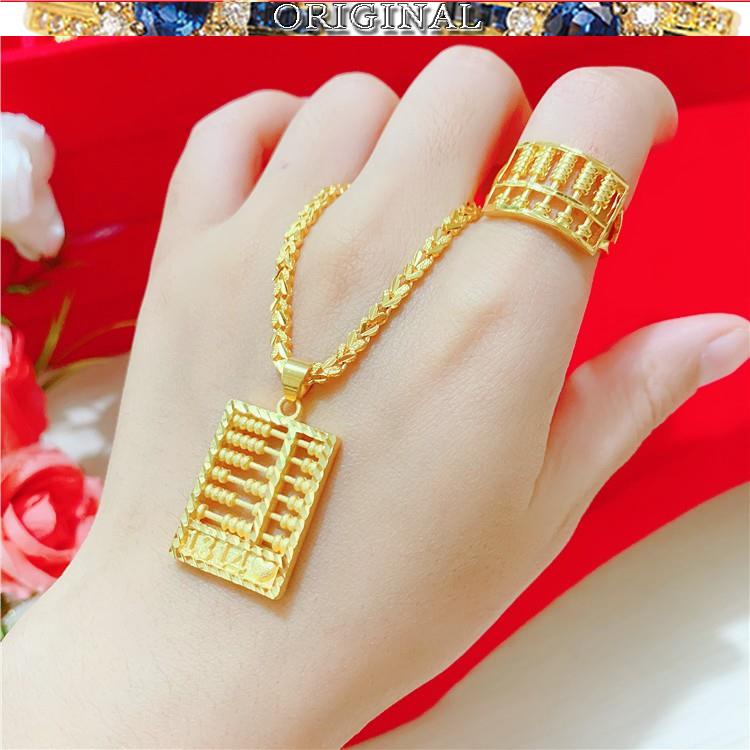 916 gold abacus deals pendant