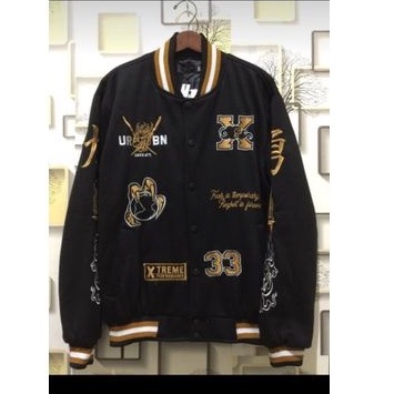 Gold on sale baseball jacket