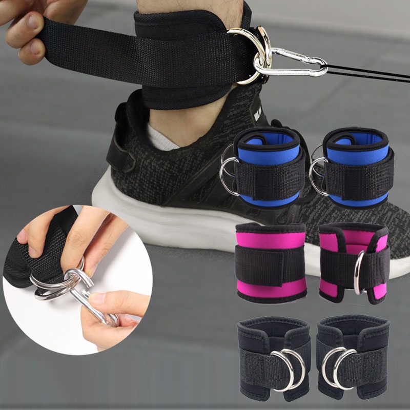 Cable outlet ankle strap