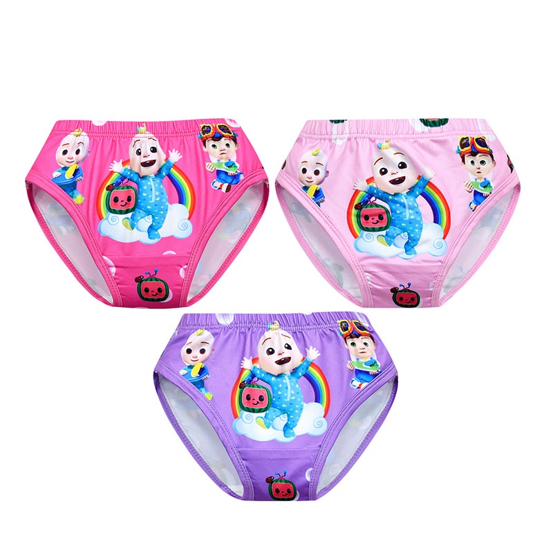 4 Pcs/lot Children's kids Underwear Female Cartoon Printed Baby Girls  Underwear Boxer Briefs Panties girls boxer underwear