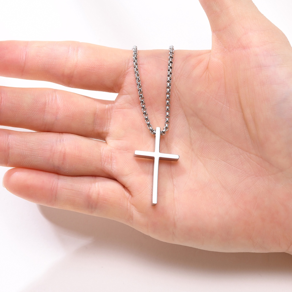 Cheap silver hot sale cross necklace