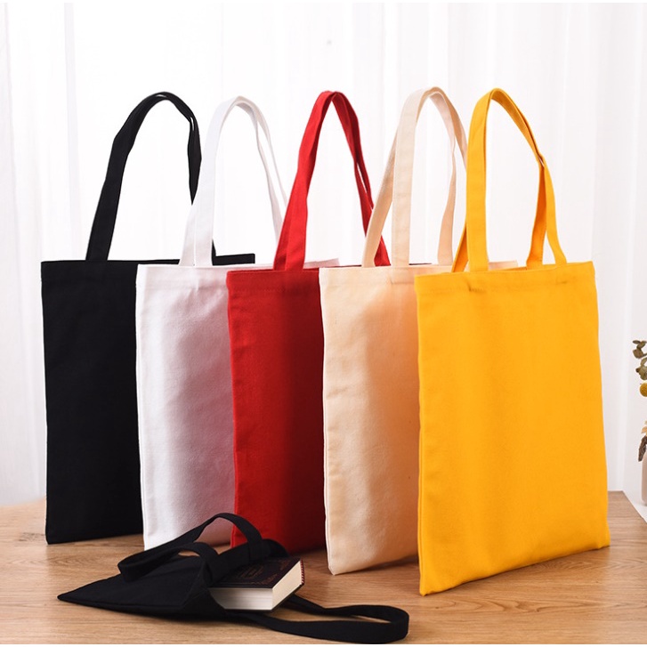 Plain fabric hotsell tote bags