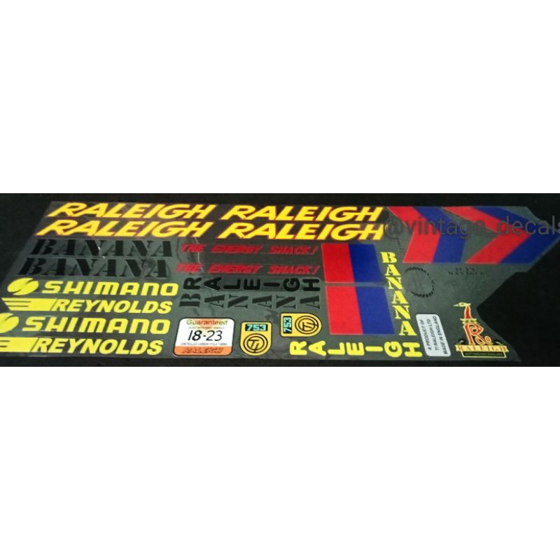 Raleigh banana decals new arrivals