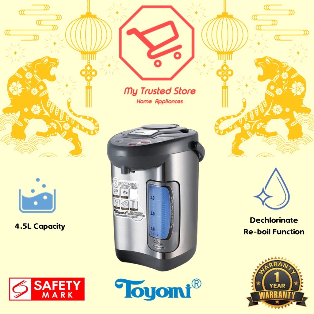 TOYOMI 4.5L Instant Boil Filtered Water Dispenser with Premium Filter FB  8845F