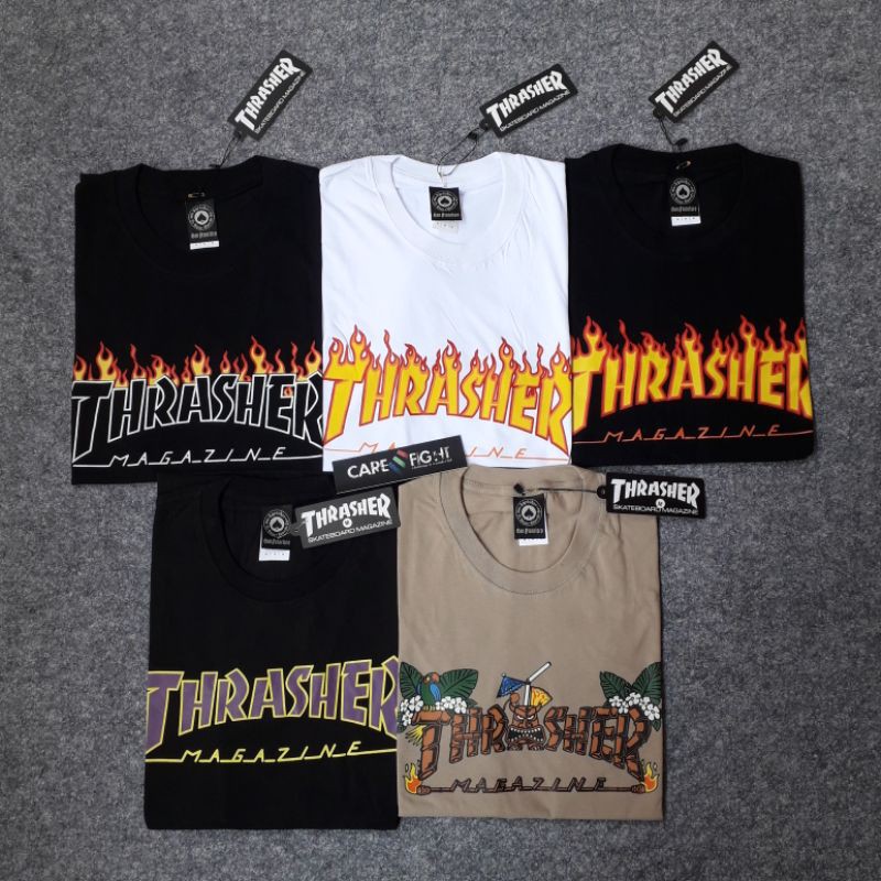 thrasher flame tee