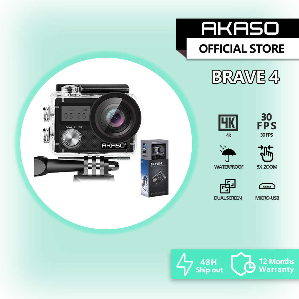 AKASO Waterproof Case for AKASO Brave 4/ V50X Action Camera 