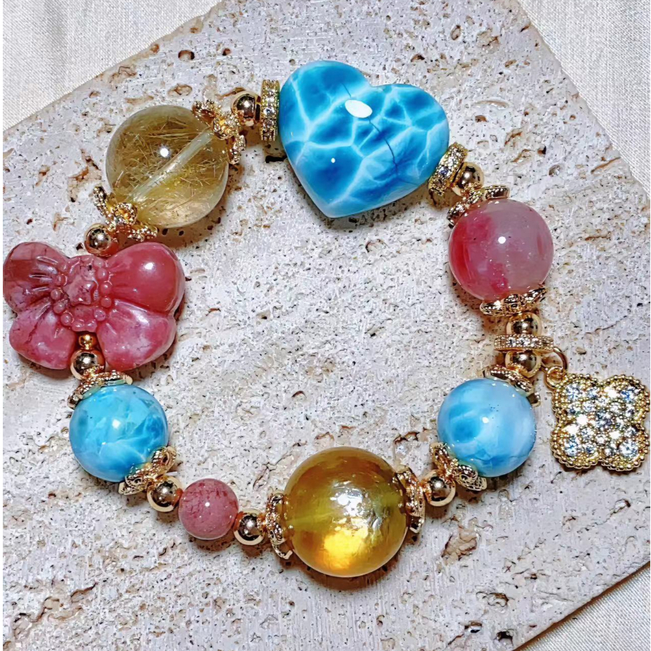 Gold on sale stone bracelet