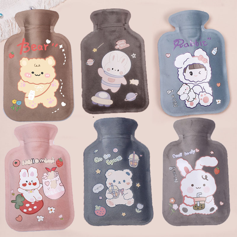 1pc Cartoon Silicone Hot Water Bottle Explosion-proof, Baby Plushy And Cute Warm  Water Bag For Warming Hands In Winter