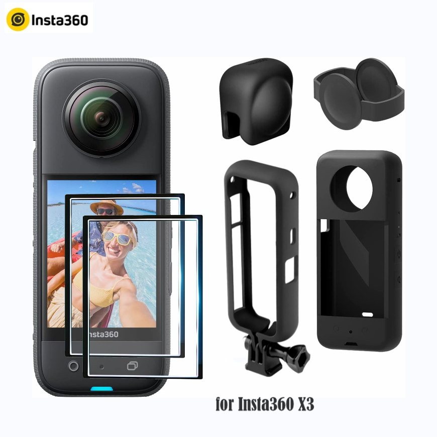 Insta360 x3 Accessories Tempered Glass Screen Protector Ultra Clear LCD HD  For Insta 360 X3 Action Panoramic Camera - AliExpress