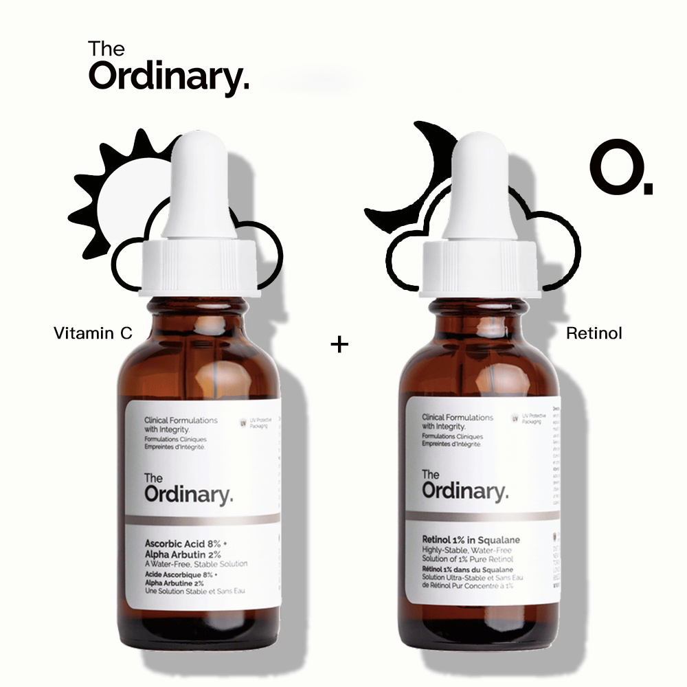  The Ordinary Face Serum Set! Ascorbic Acid 8%+Alpha